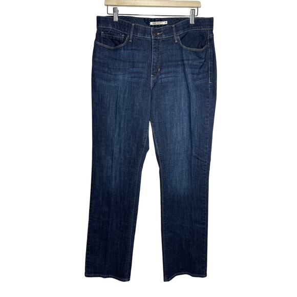 Levi’s 525 Women's Perfect Waist Straight Leg Jeans Sz 16 Hidden Elastic Stretch - Picture 1 of 11